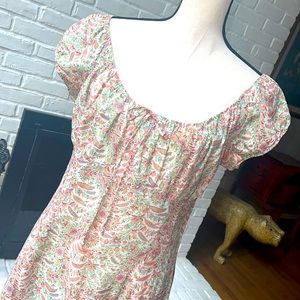 Vintage Summer Dress Size Large | Lightly Lined, Side Zip | a vtg treasure L